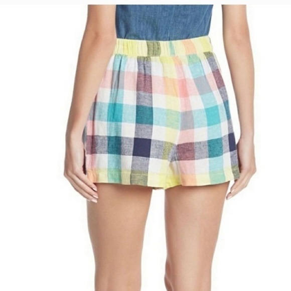 multi color linen shorts - Picture 2 of 6